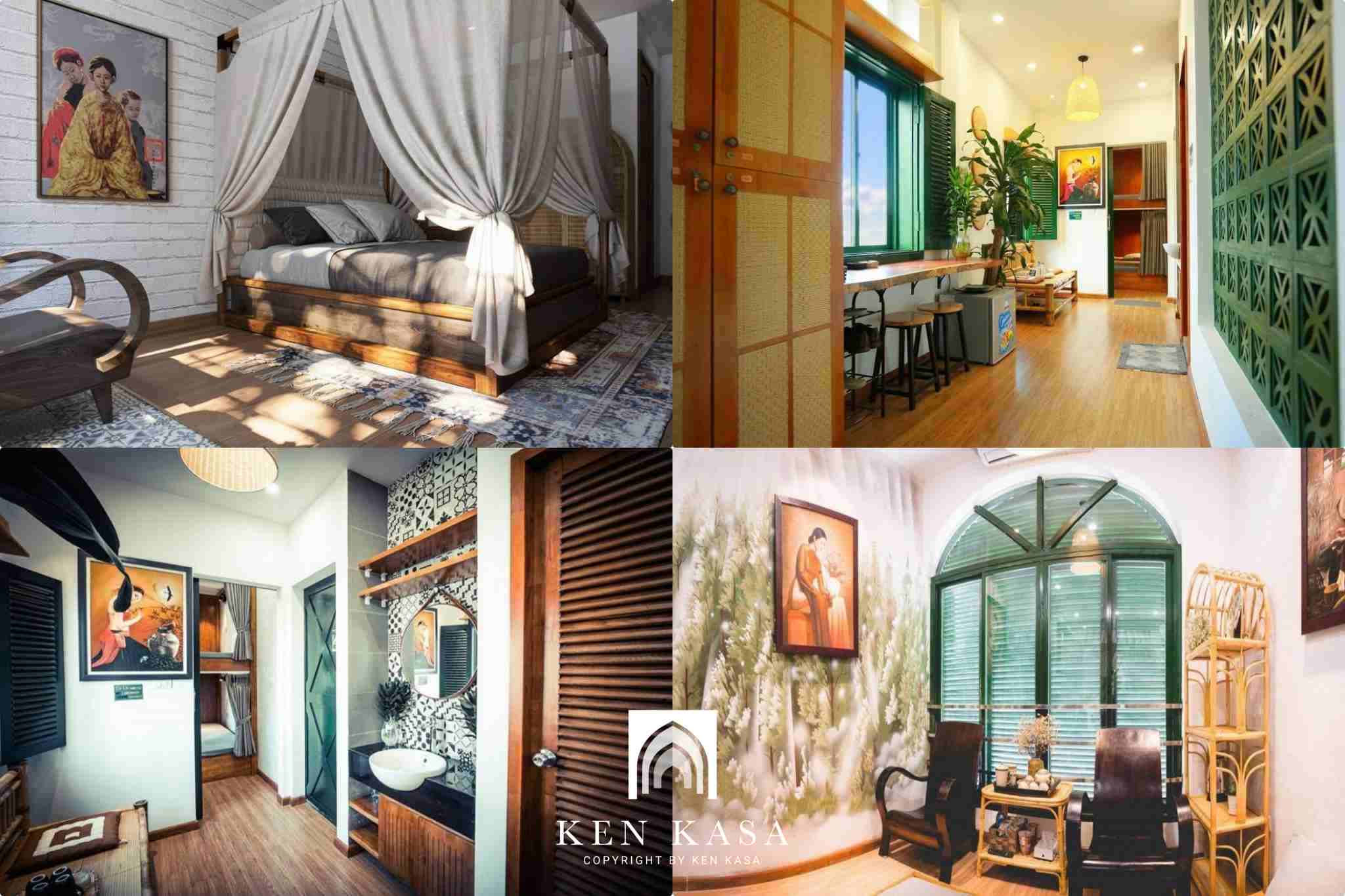 Mẫu nh&agrave; homestay phong c&aacute;ch indochine Coba homestay 